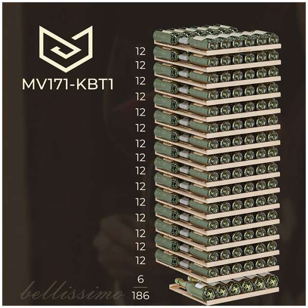 Винный шкаф Meyvel MV171-KBT1